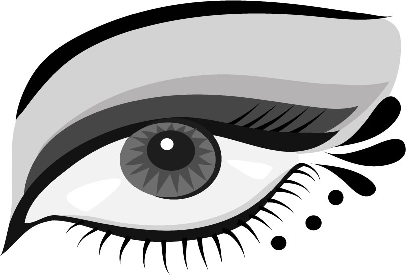 free vector Hand-painted Eyes Vector